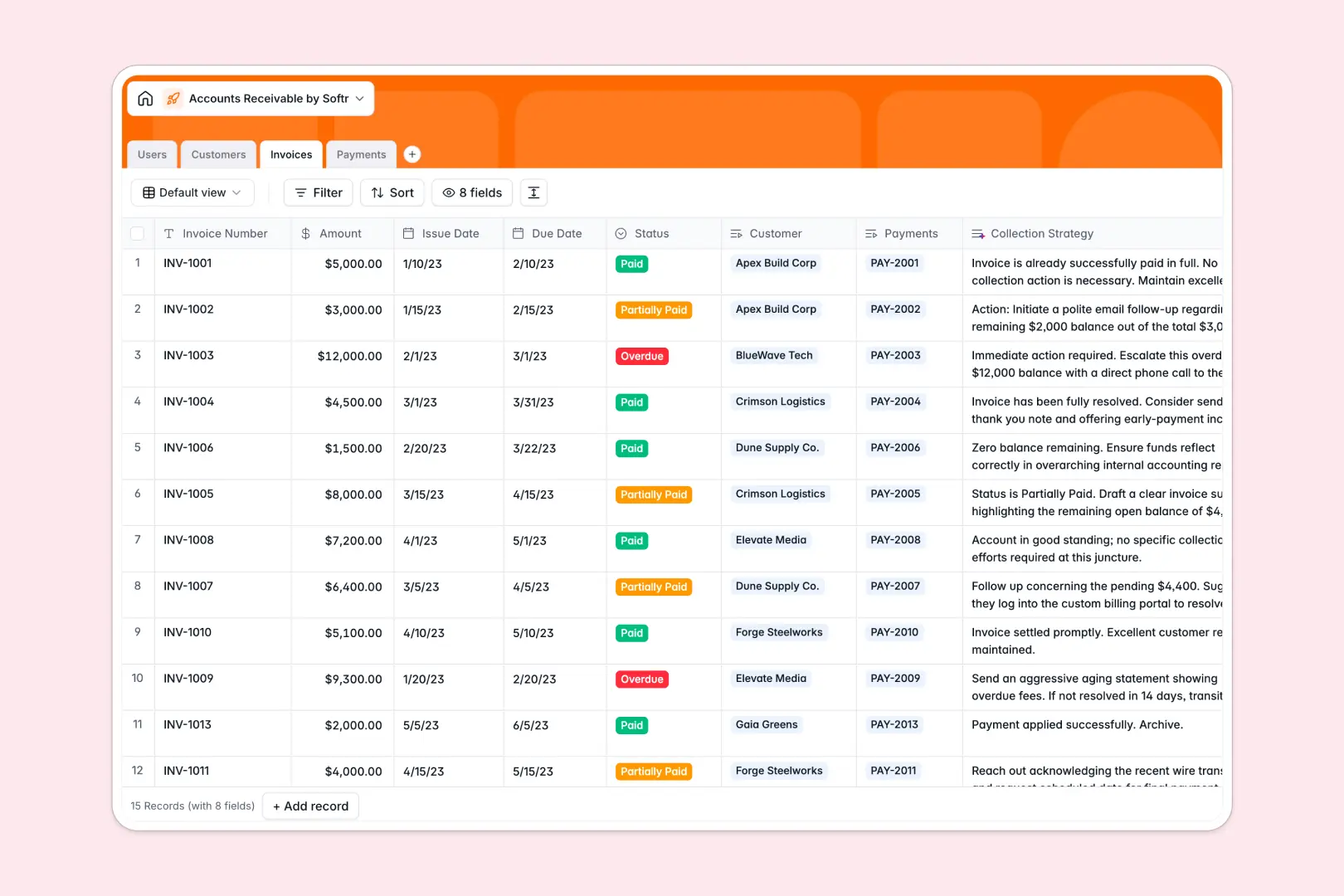 Accounts Receivable Database Template Thumbnail
