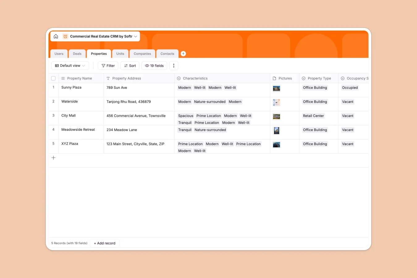 Commercial Real Estate Crm Database Template Thumbnail