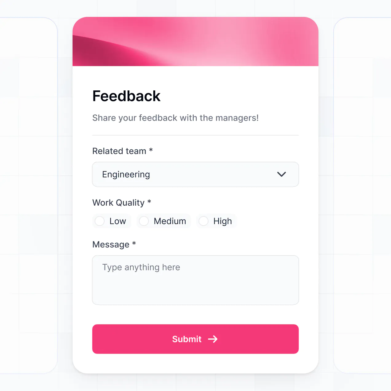 UI screenshot of interview scheduling