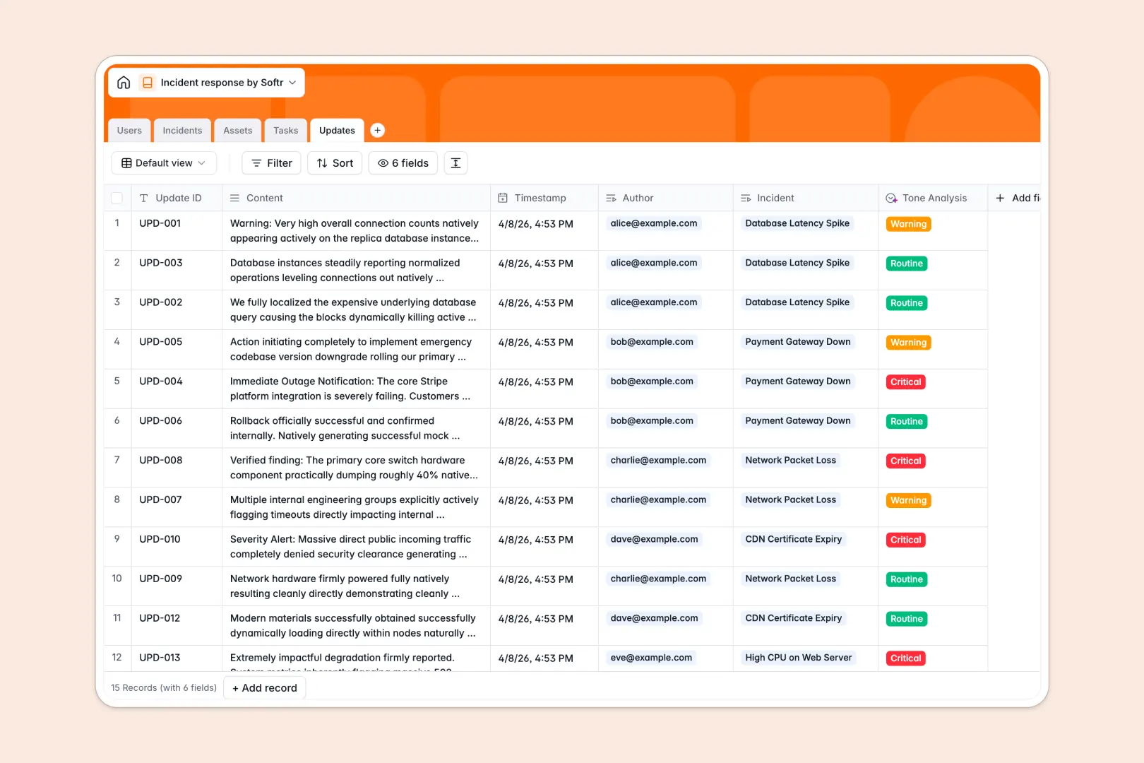 Incident Response Database Template Thumbnail