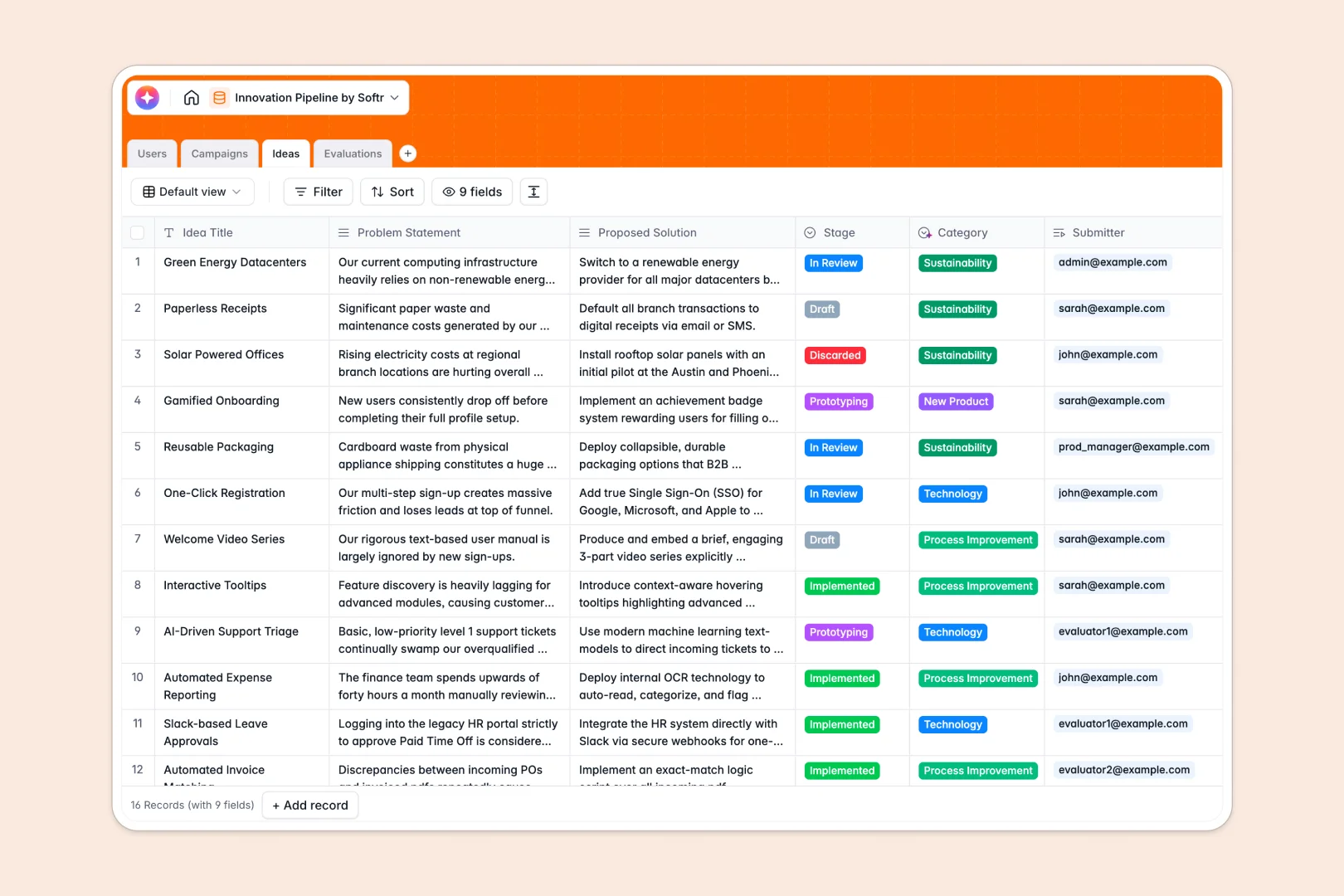 Innovation Pipeline Database Template Thumbnail