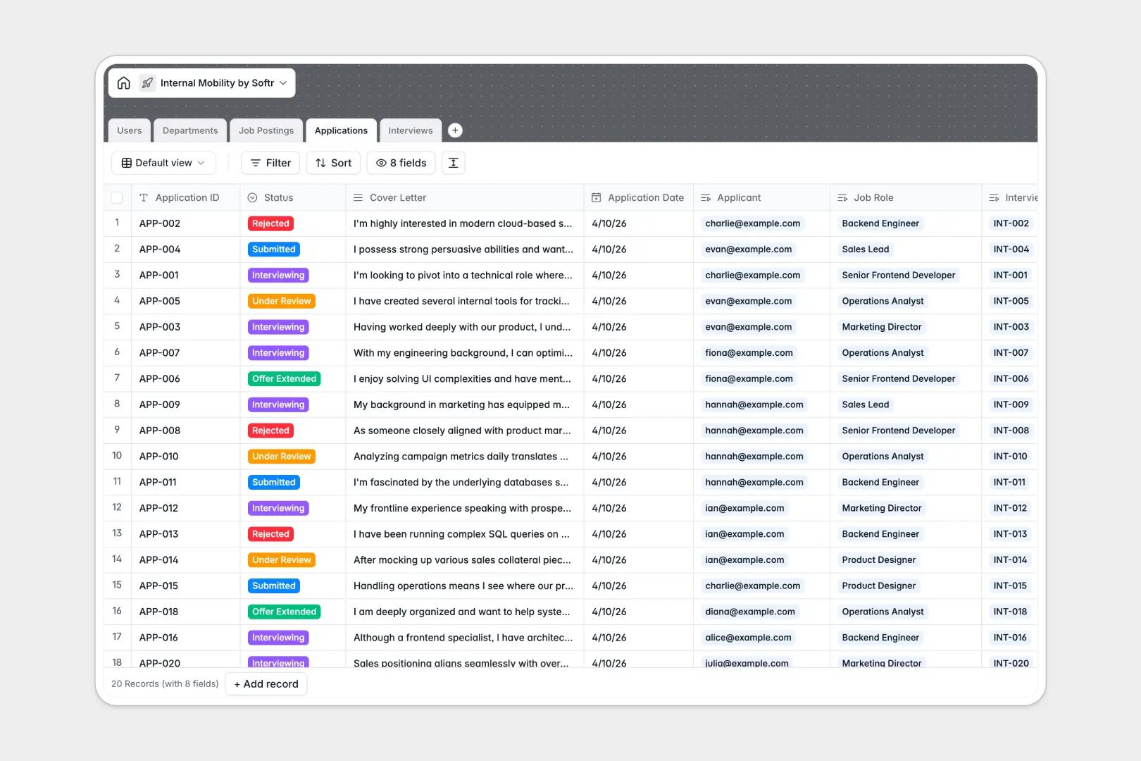Internal Mobility Database Template Thumbnail