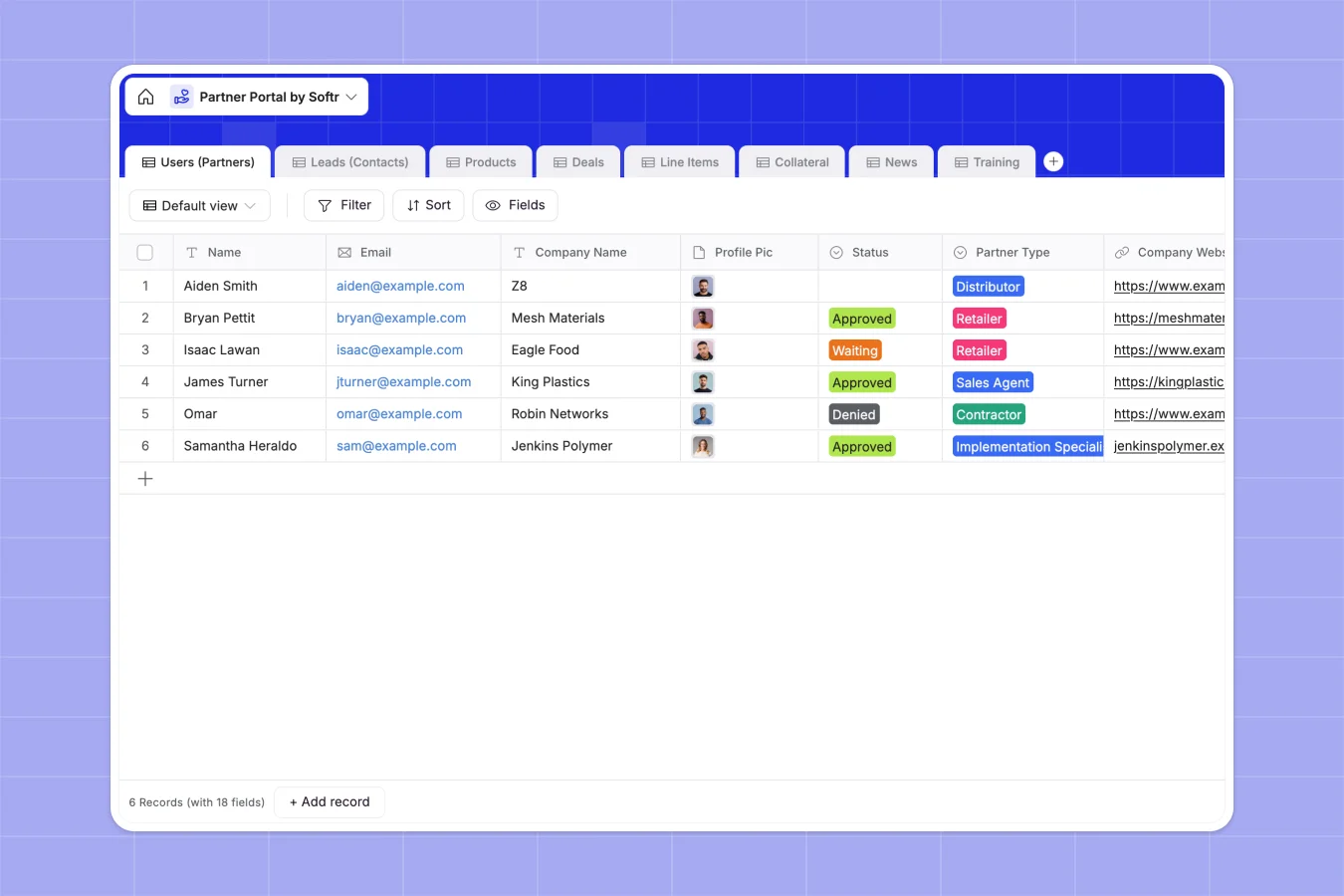 Partner Portal Database Template Thumbnail