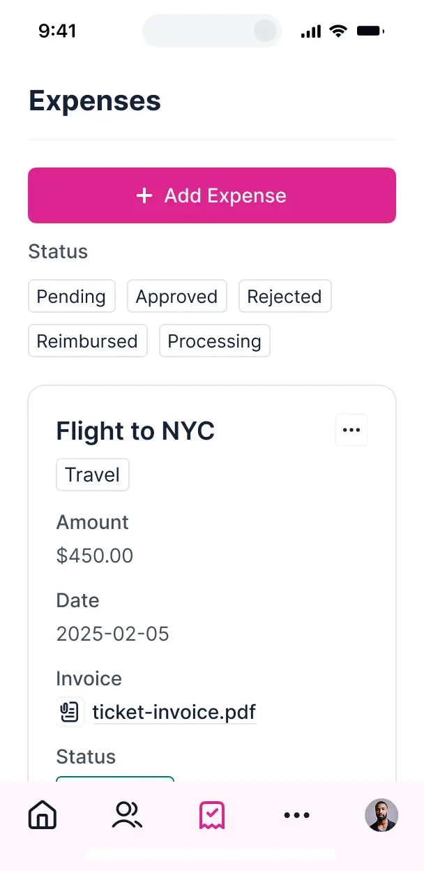 airtable employee portal mobile ui