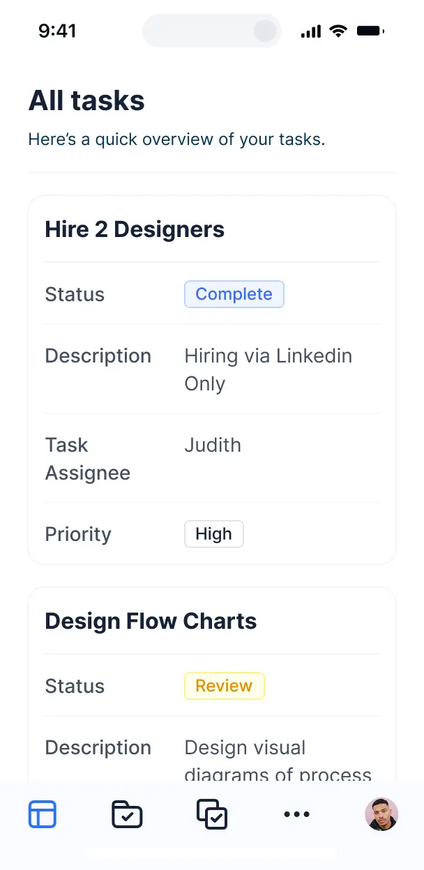 political crm mobile ui