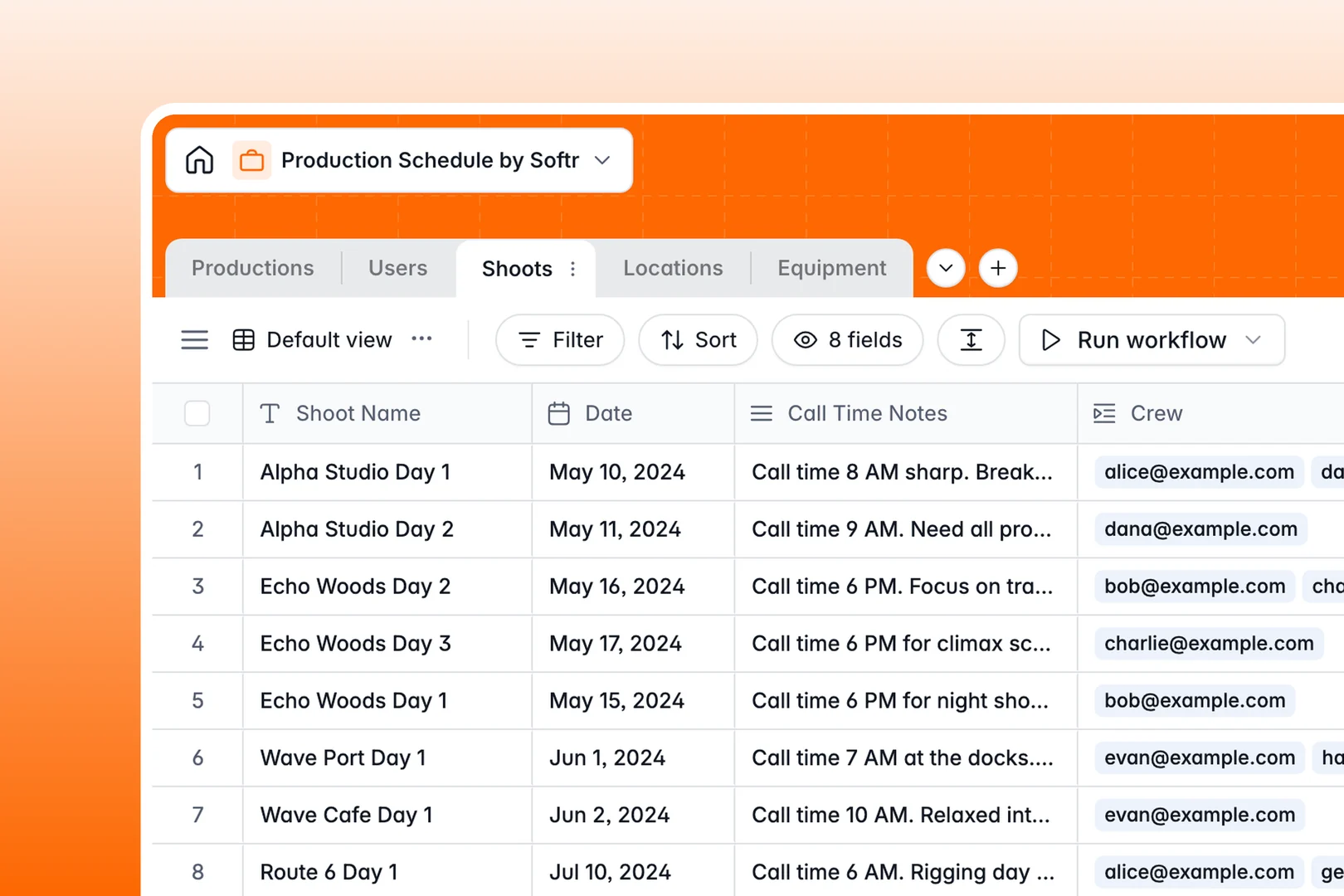 Production Schedule template thumbnail
