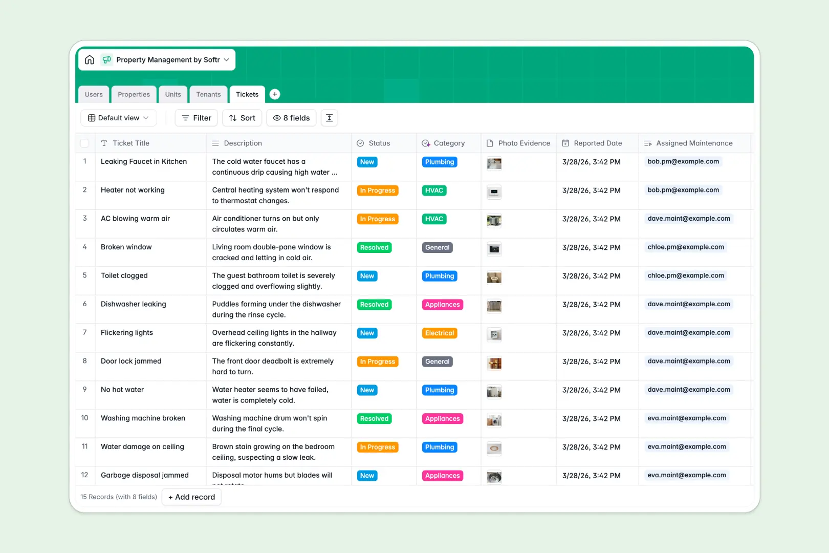 Property Management Database Template Thumbnail