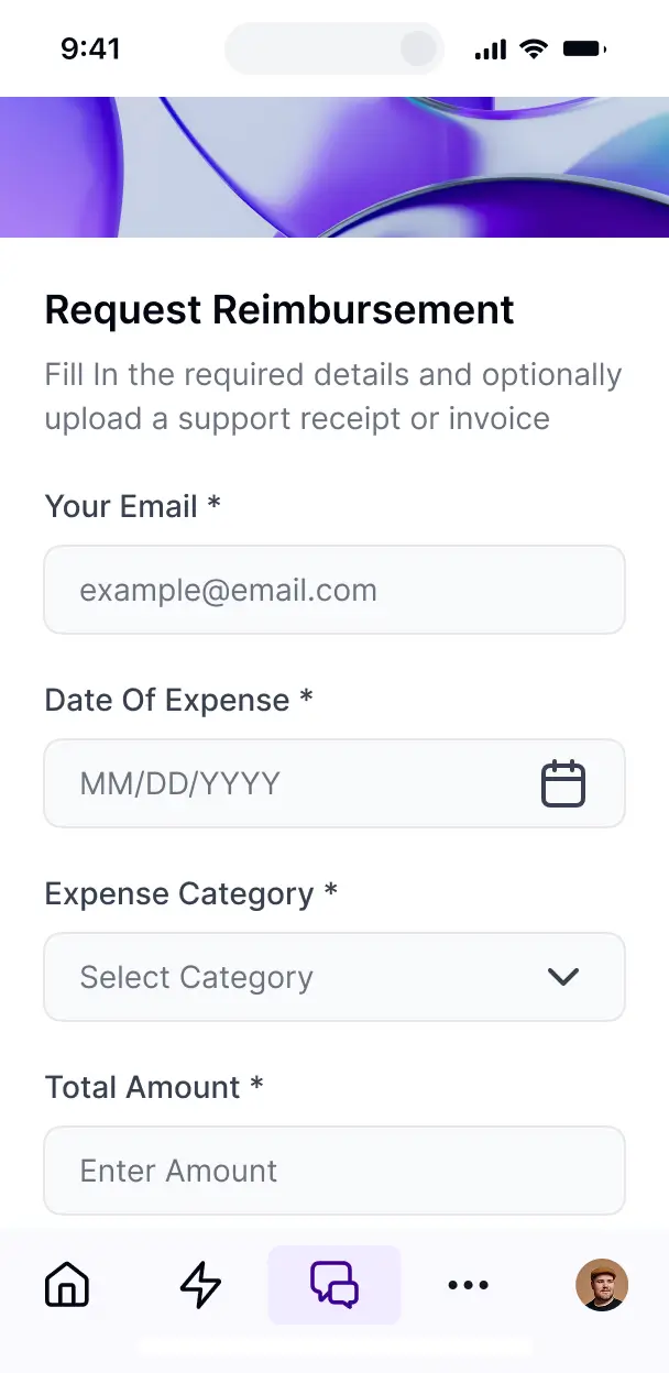 monday.com project request form mobile ui