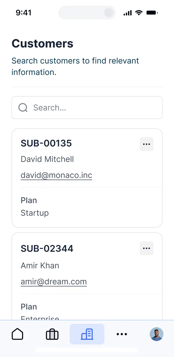 accounting workflow automation mobile ui