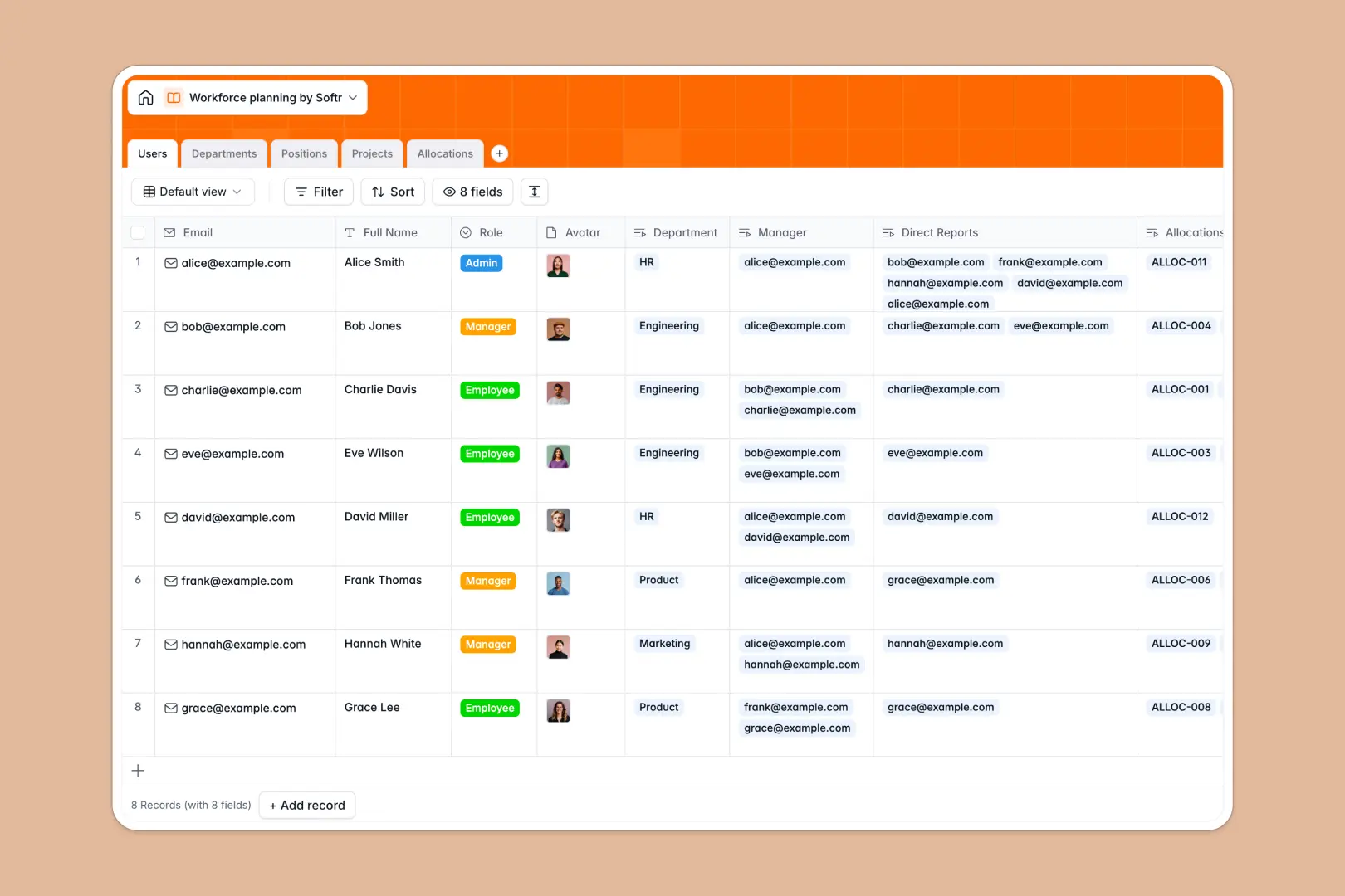 Workforce Planning Database Template Thumbnail
